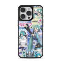 Hatsune Miku retro PC anime collage Phone Case for iPhone 11-17 & Samsung Galaxy S24-S26
