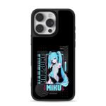 Hatsune Miku vocaloid anime art iPhone 16 Pro Max Black Case