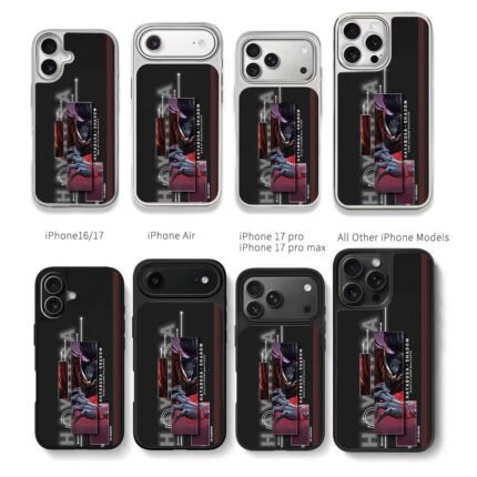 Hayabusa Mobile Legends shadow art Chris Brown Phone Case Black Electroplated Silver For Iphone 11 To 17