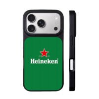 Heineken red star est 1873 green iPhone 17 Pro Max Black Case