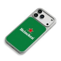 Heineken red star est 1873 green iPhone 17 Pro Max Electroplated Silver Case2