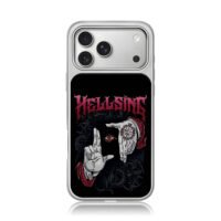 Hellsing alucard hands pentacle eye iPhone 17 Pro Max Electroplated Silver Case1