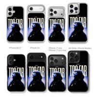 Hip hop girl beanie too far blue Chris Brown Phone Case Black Electroplated Silver For Iphone 11 To 17