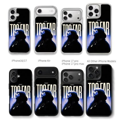 Hip hop girl beanie too far blue Chris Brown Phone Case Black Electroplated Silver For Iphone 11 To 17