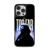 Hip hop girl beanie too far blue iPhone 16 Pro Max Black Case