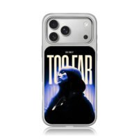 Hip hop girl beanie too far blue iPhone 17 Pro Max Electroplated Silver Case1