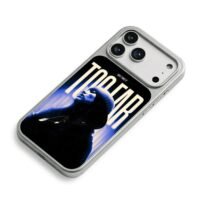 Hip hop girl beanie too far blue iPhone 17 Pro Max Electroplated Silver Case2