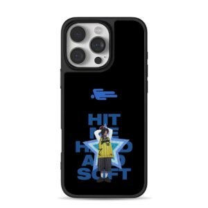 Hit Me Hard And Soft boy blue star iPhone 16 Pro Max Black Case