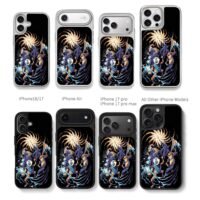 Hollow Knight battle art Chris Brown Phone Case Black Electroplated Silver For Iphone 11 To 17