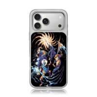 Hollow Knight battle art iPhone 17 Pro Max Electroplated Silver Case1