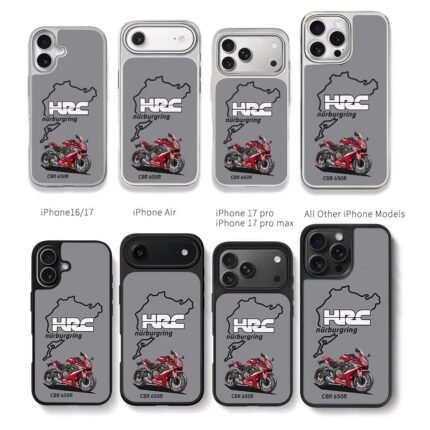 Honda CBR650R HRC Nurburgring bike Chris Brown Phone Case Black Electroplated Silver For Iphone 11 To 17