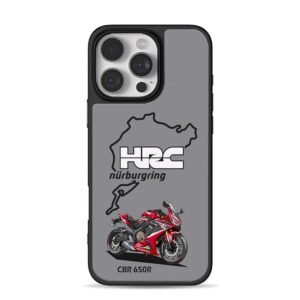 Honda CBR650R HRC Nurburgring bike Phone Case for iPhone 11-17 & Samsung Galaxy S24-S26