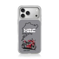 Honda CBR650R HRC Nurburgring bike iPhone 17 Pro Max Electroplated Silver Case1