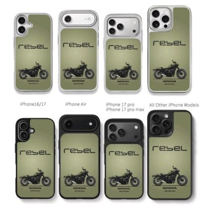 Honda CMX500 Rebel motorcycle Chris Brown Phone Case Black Electroplated Silver For Iphone 11 To 17