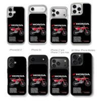 Honda CRF250R red dirt bike Chris Brown Phone Case Black Electroplated Silver For Iphone 11 To 17