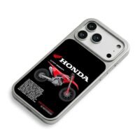 Honda CRF250R red dirt bike iPhone 17 Pro Max Electroplated Silver Case2