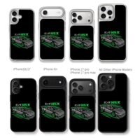 Honda NSX JDM sports car art Chris Brown Phone Case Black Electroplated Silver For Iphone 11 To 17