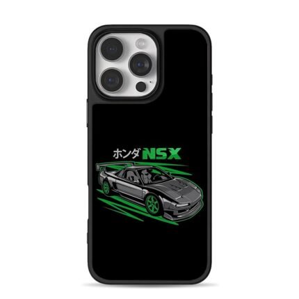 Honda NSX JDM sports car art iPhone 16 Pro Max Black Case