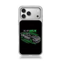 Honda NSX JDM sports car art iPhone 17 Pro Max Electroplated Silver Case1