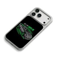 Honda NSX JDM sports car art iPhone 17 Pro Max Electroplated Silver Case2