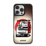 Honda S2000 JDM rear sports car art iPhone 16 Pro Max Black Case