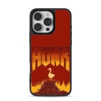 HONK duck on fire skull pile Phone Case for iPhone 11-17 & Samsung Galaxy S24-S26