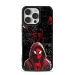 Hooded Spiderman math background Phone Case for iPhone 11-17 & Samsung Galaxy S24-S26