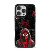 Hooded Spiderman math background Phone Case for iPhone 11-17 & Samsung Galaxy S24-S26