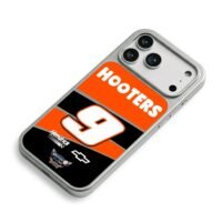 Hooters 9 Hendrick Chevy Nascar iPhone 17 Pro Max Electroplated Silver Case2