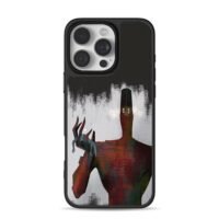 Horror red demon tiny grey being Phone Case for iPhone 11-17 & Samsung Galaxy S24-S26