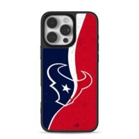 Houston Texans red white blue logo iPhone 16 Pro Max Black Case