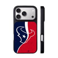 Houston Texans red white blue logo iPhone 17 Pro Max Black Case