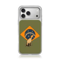 Howling dog Rumo ao Hexa star badge iPhone 17 Pro Max Electroplated Silver Case1