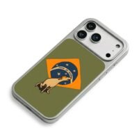 Howling dog Rumo ao Hexa star badge iPhone 17 Pro Max Electroplated Silver Case2