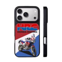 HRC Honda Racing rally dirt bike iPhone 17 Pro Max Black Case