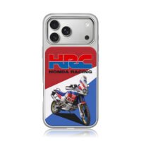 HRC Honda Racing rally dirt bike iPhone 17 Pro Max Electroplated Silver Case1