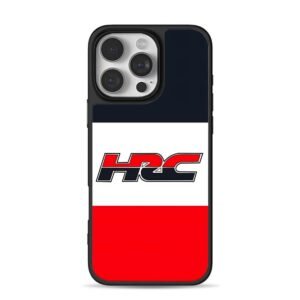 HRC logo on red white navy block iPhone 16 Pro Max Black Case