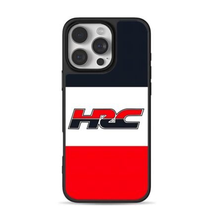 HRC logo on red white navy block iPhone 16 Pro Max Black Case