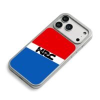 HRC logo red blue white block art iPhone 17 Pro Max Electroplated Silver Case2