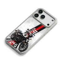 Hunter 350 bike racing stripes iPhone 17 Pro Max Electroplated Silver Case2