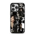 Hyunjin dark kpop star collage iPhone 16 Pro Max Black Case