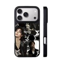 Hyunjin dark kpop star collage iPhone 17 Pro Max Black Case