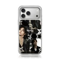 Hyunjin kpop star photo collage iPhone 17 Pro Max Electroplated Silver Case1