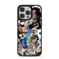 Hyunjin SKZ collage plush camera iPhone 16 Pro Max Black Case