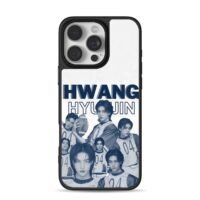 Hyunjin Stray Kids football collage iPhone 16 Pro Max Black Case