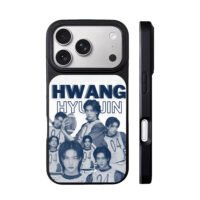 Hyunjin Stray Kids football collage iPhone 17 Pro Max Black Case