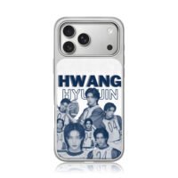 Hyunjin Stray Kids football collage iPhone 17 Pro Max Electroplated Silver Case1