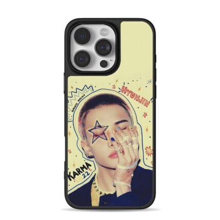 Hyunjin stray kids karma star art iPhone 16 Pro Max Black Case