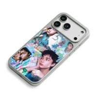 Hyunjin stray kids y2k pic collage iPhone 17 Pro Max Electroplated Silver Case2