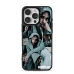 Hyunjin teal hoodie photo collage Phone Case for iPhone 11-17 & Samsung Galaxy S24-S26